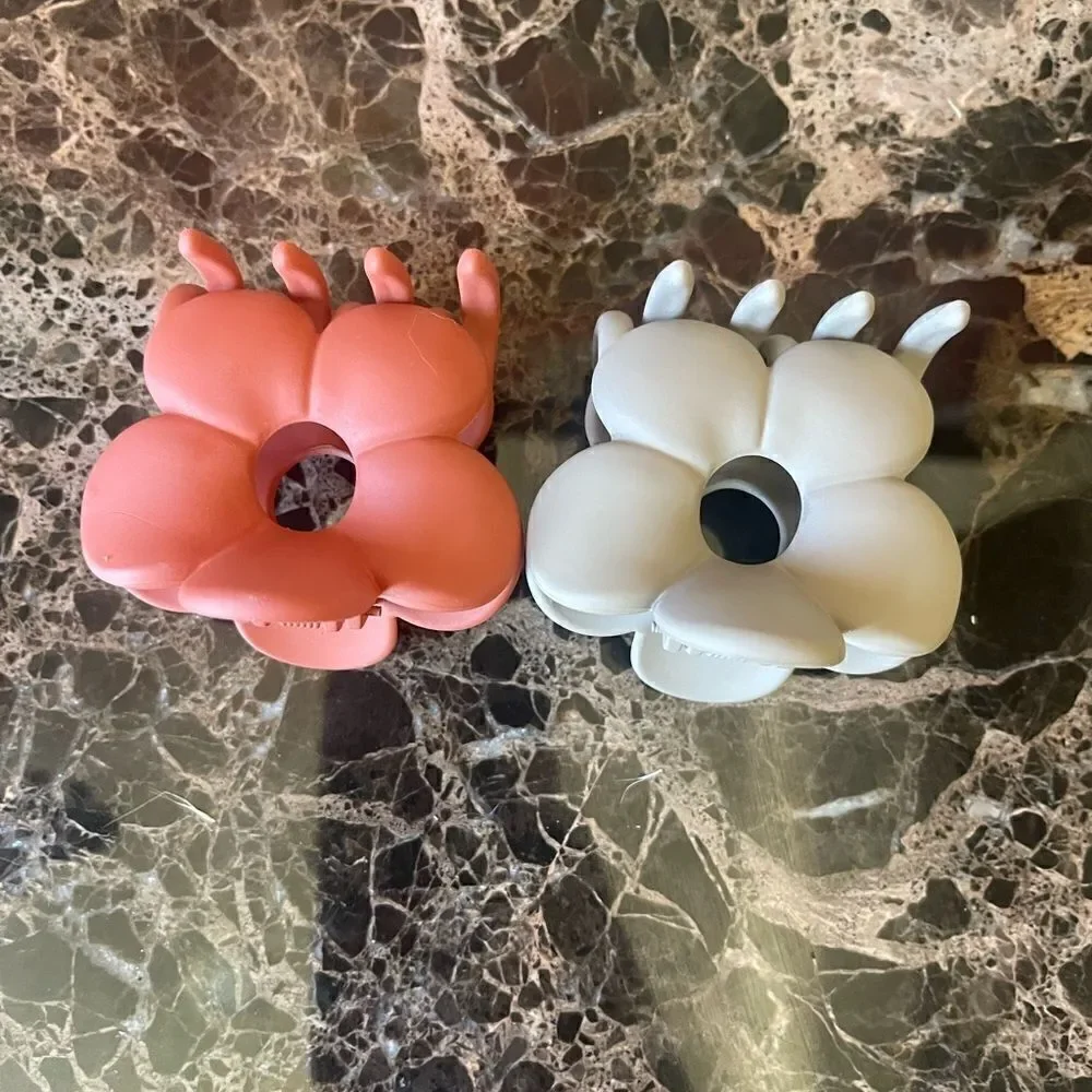 🎃 - ANTHROPOLOGIE Matte Art Flower Hair Clips!